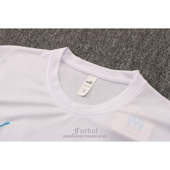 Chandal del Olympique Marsella Manga Corta 2021-2022 Blanco